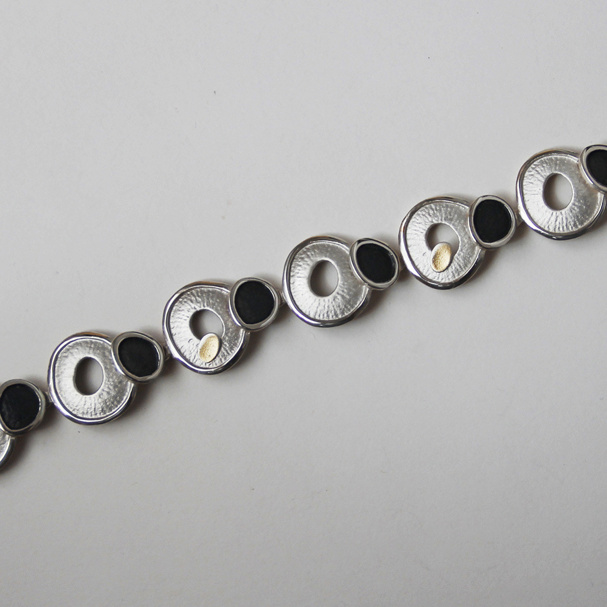 1868 - B1868 - SILVER & GOLD BRACELET B1868