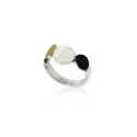 1872 - R1872 - SILVER & GOLD RING R1872