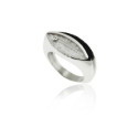 1941 - R1941 - SILVER RING WITH DIAMOND R1941