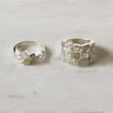 1994 - R1994SD - SILVER & GOLD RING w/ DIAMOND R1994SD