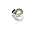 1868 - R1868 - SILVER & GOLD RING R1868