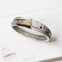 1905 - BA1905 - SILVER & GOLD BANGLE BA1905