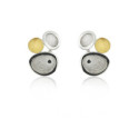 1803 - E1803 - SILVER & GOLD EARRINGS E1803