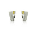 1914 - E1914 - SILVER & GOLD EARRINGS WITH DIAMOND E1914