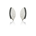 1941 - E1941 - SILVER EARRINGS WITH DIAMONDS E1941