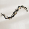 1952 - B1952 - SILVER & GOLD BRACELET WITH DIAMONDS B1952