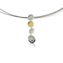 1803 - P1803S - SILVER & GOLD PENDANT P1803S