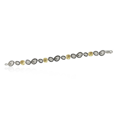 1803 - B1803 - SILVER & GOLD BRACELET B1803