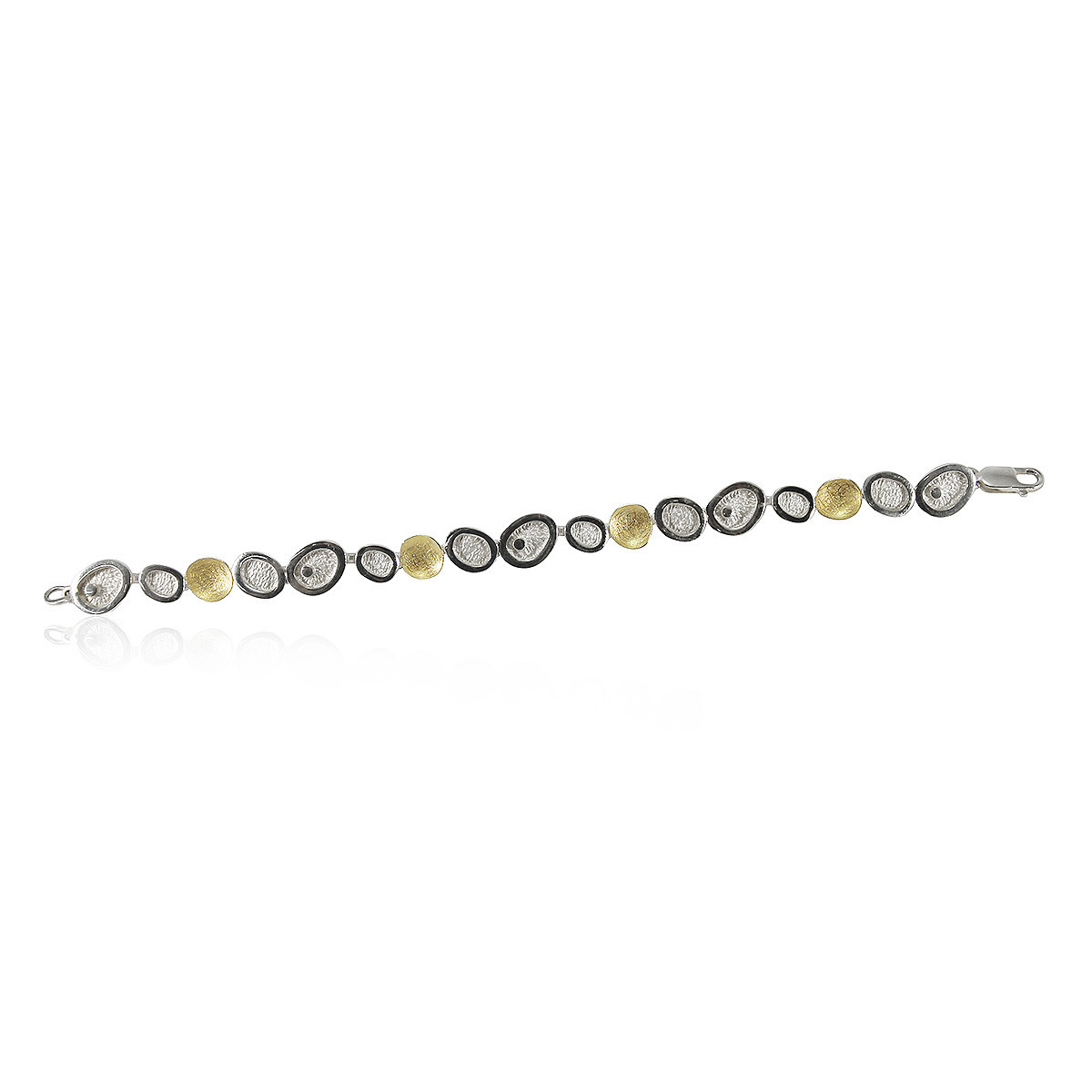 1803 - B1803 - SILVER & GOLD BRACELET B1803